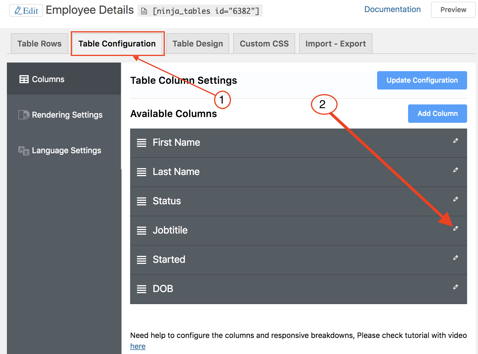 responsive breakdown ninja tables wpmanageninja