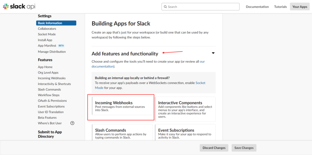 Slack Integration - Webhooks setup - Fluent Forms.