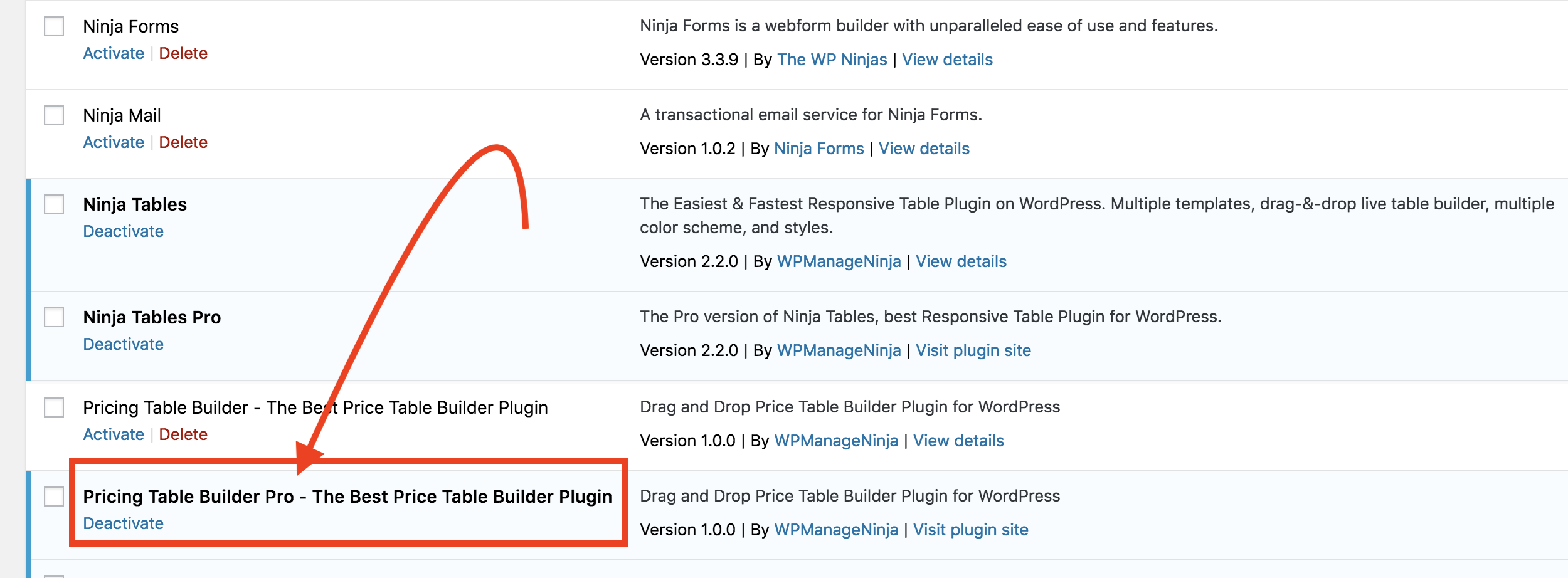 How to Install Pricing Table Builder