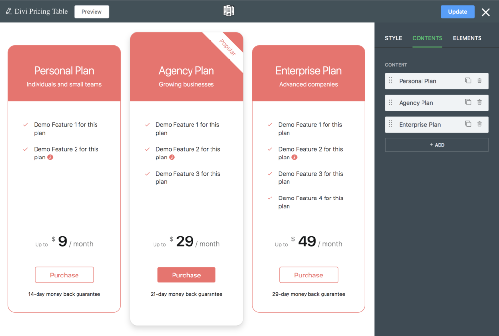 Create Divi Pricing Table Using Pricing Table Builder WordPress Plugin