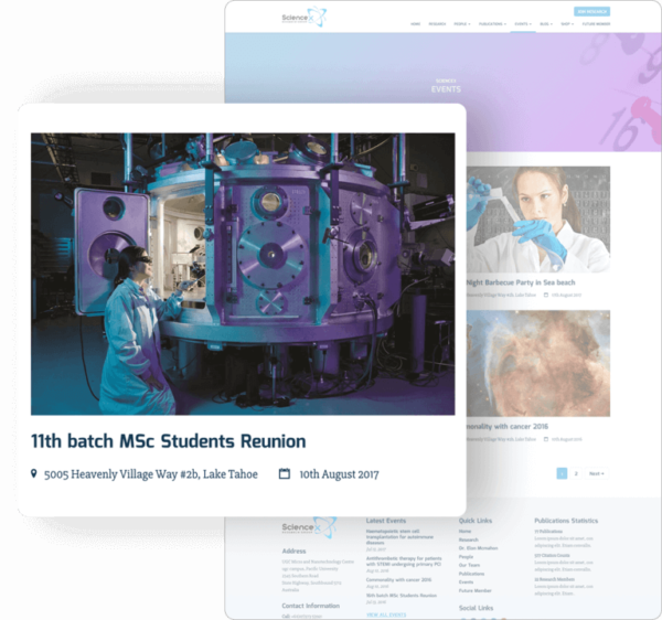 Science-X WordPress Education Research Theme