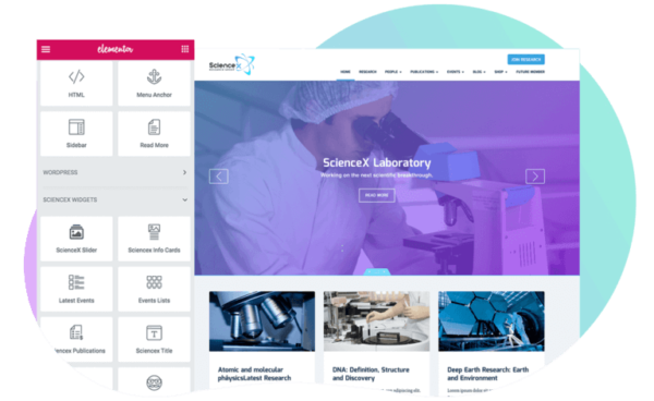 Science-X WordPress Education Research Theme