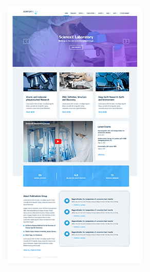 Science-X WordPress Education Research Theme