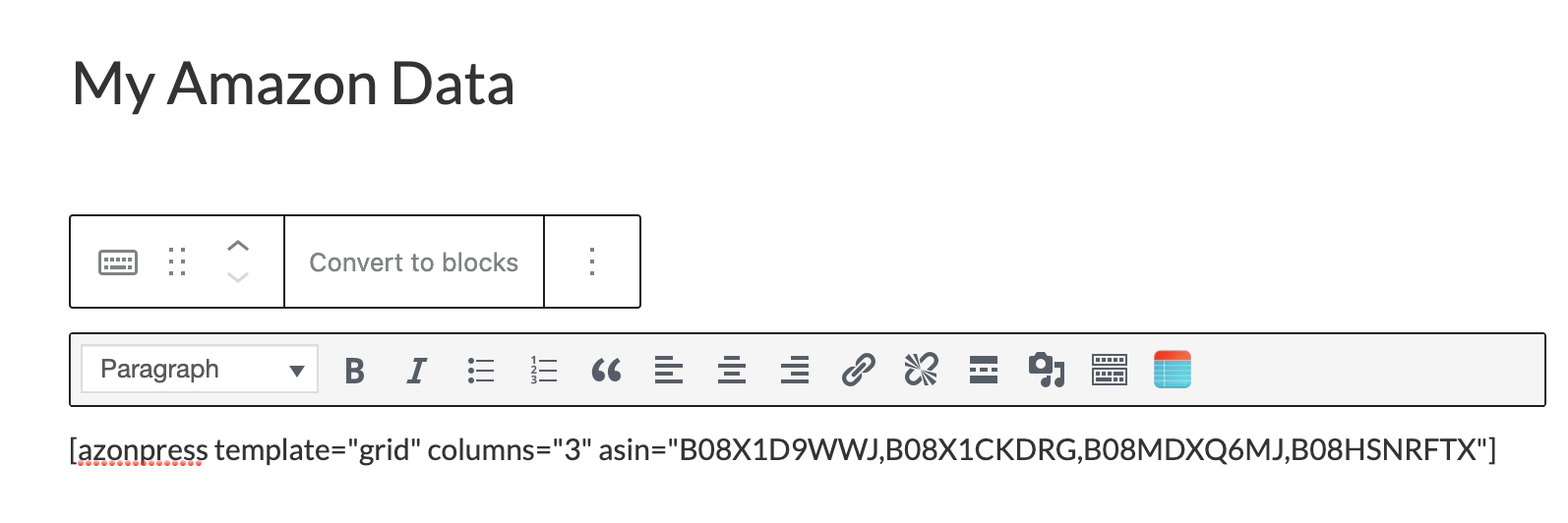 Grid Shortcode - Azonpress