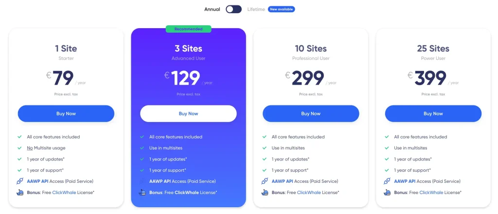 AAWP Pricing