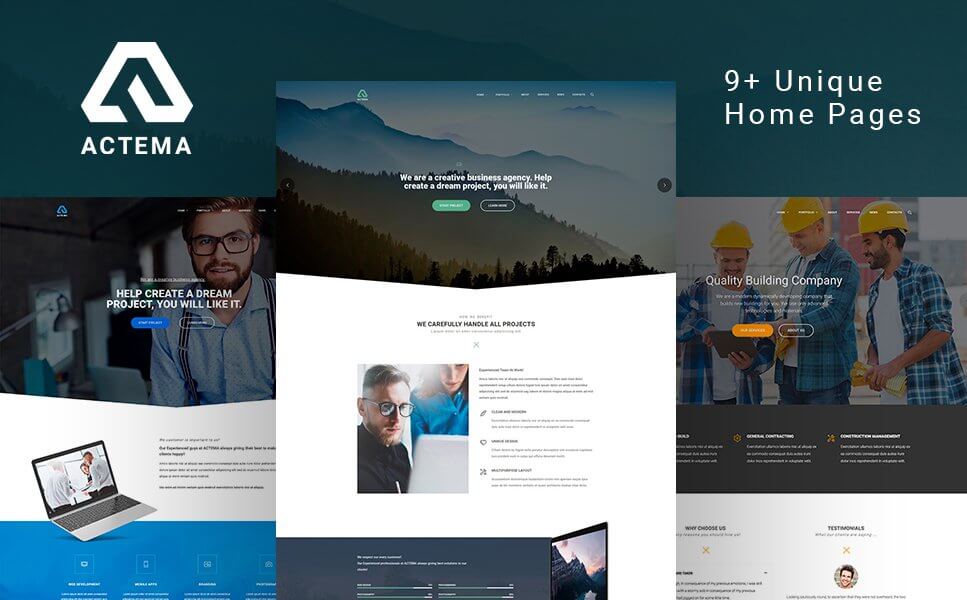 Actema - Creative Business Multipurpose WordPress Theme