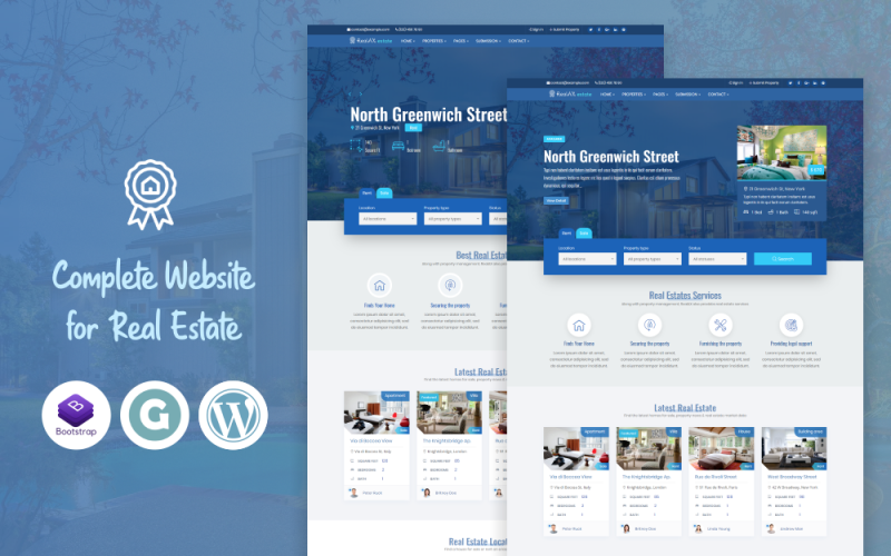 RealAX - Premium Real Estate WordPress Theme