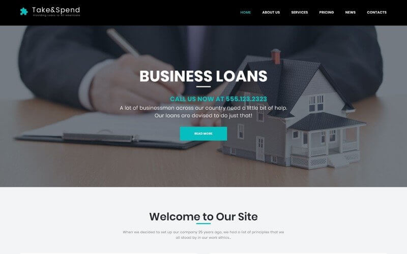 Loans and Mortgages WordPress Theme