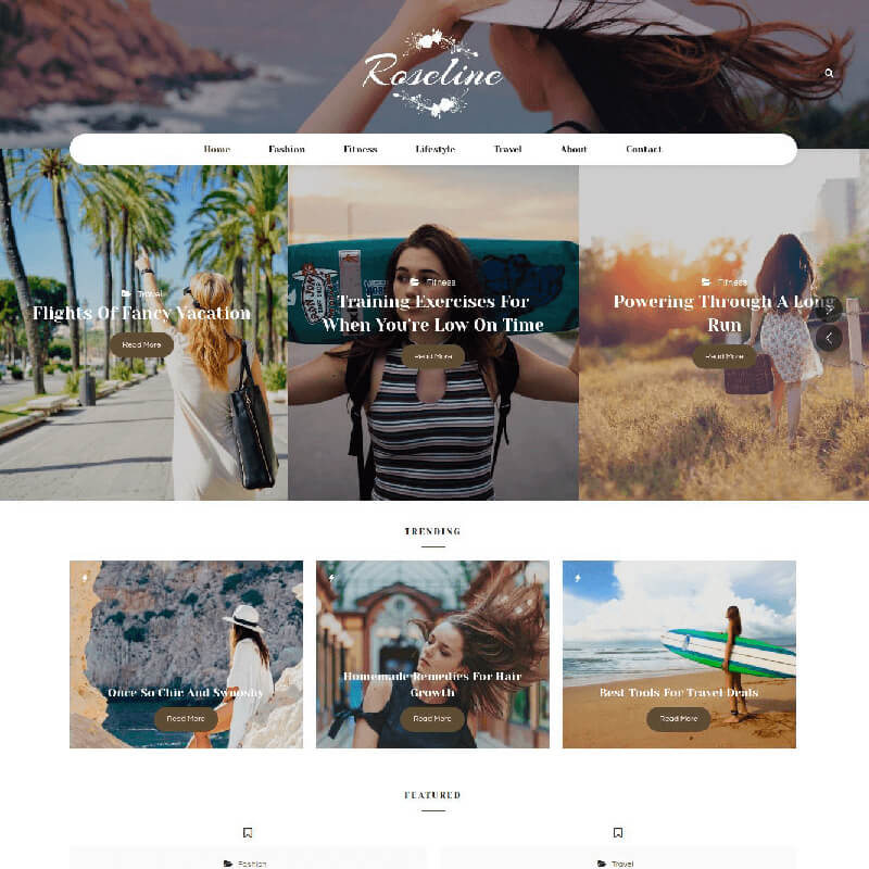 personal blog wordpress theme