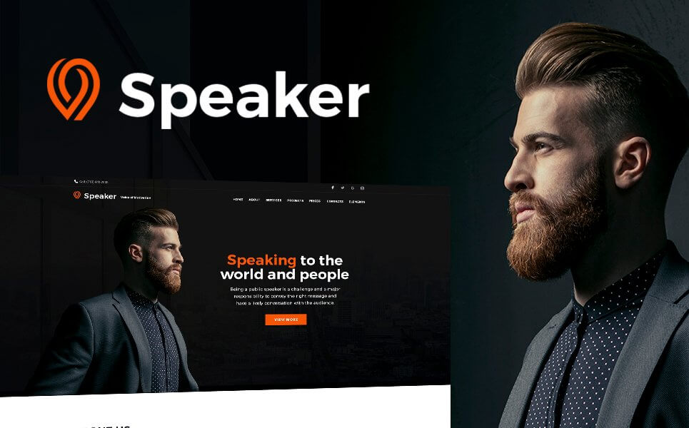 Speaker - Life Coach WordPress Theme