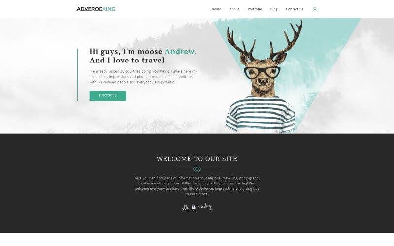 Adverocking - Lifestyle Neutral Elementor WordPress Theme