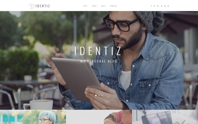 Identiz - Personal Blog WordPress Theme