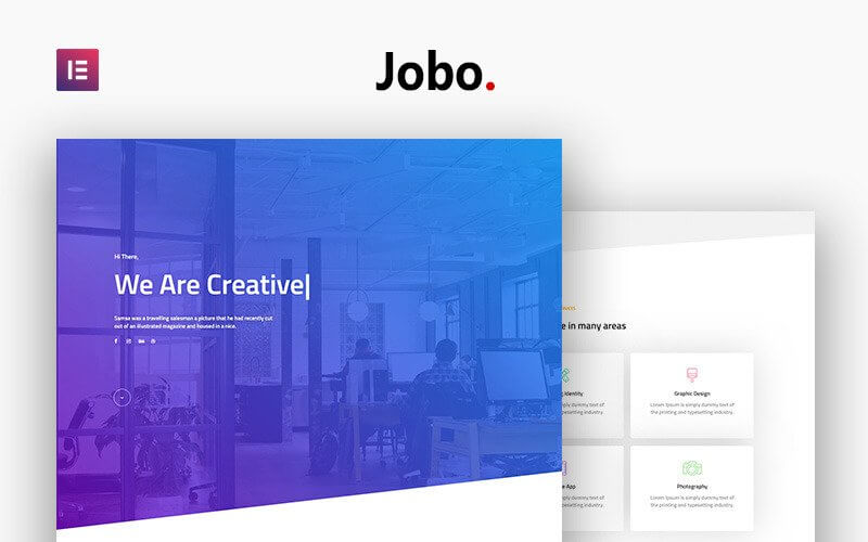 Jobo - Creative Portfolio Modern Elementor WordPress Theme