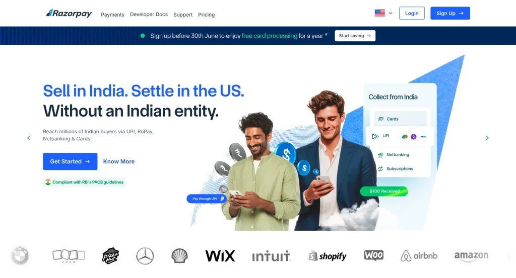 For stores based in India serving Indian customers, Razorpay is purpose-built for the market and handles local methods that Stripe and PayPal don't cover as cleanly.