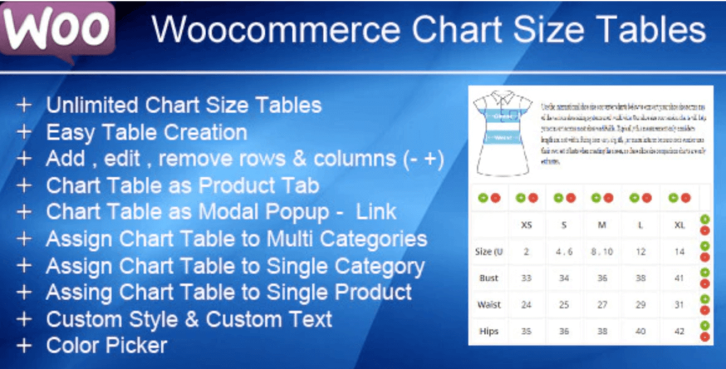 woocommerce product table