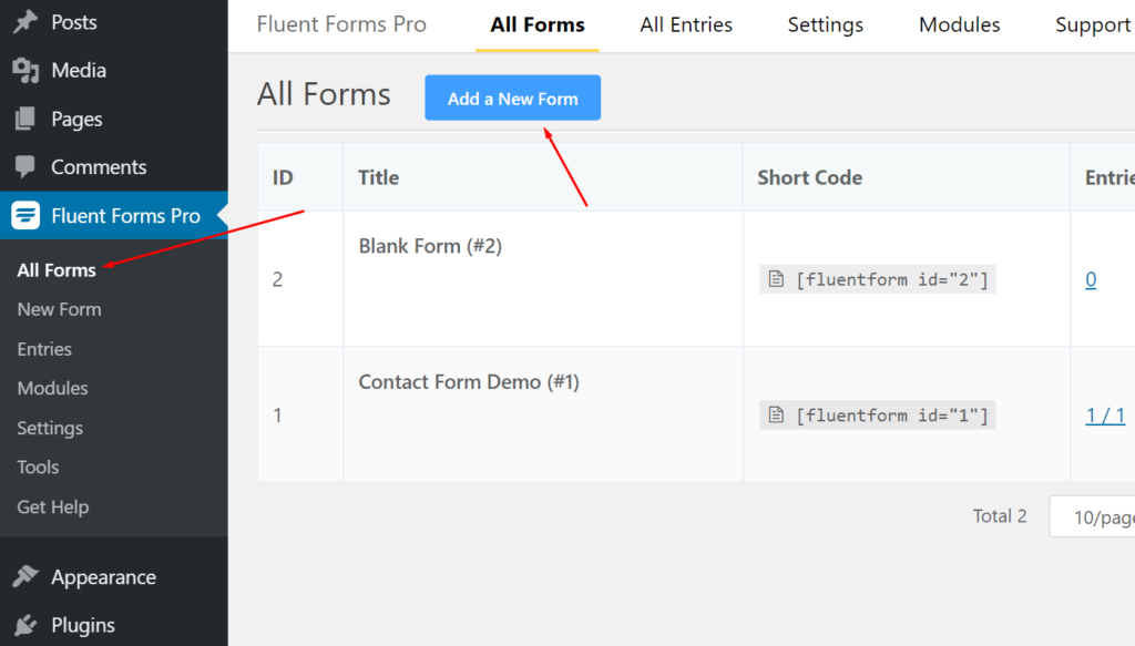 How to Create an Inline Form with Fluent Forms - WP Manage Ninja