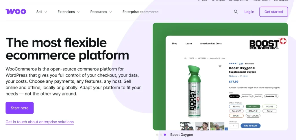 Image: WooCommerce Website Homepage