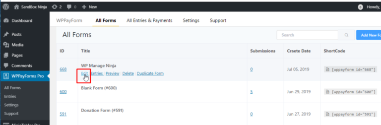 Setting up Admin Email Notifications - WP Manage Ninja