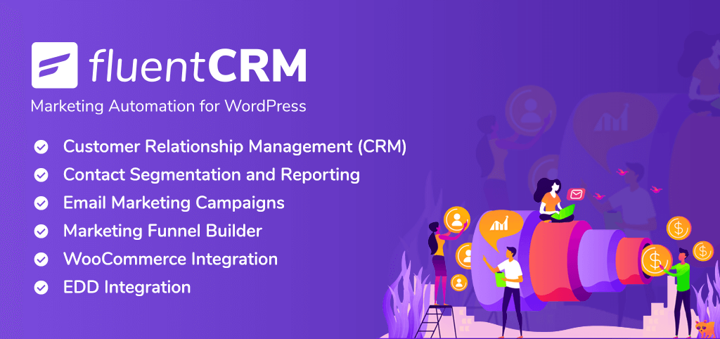 fluentcrm, wordpress crm, wordpress email marketing plugin