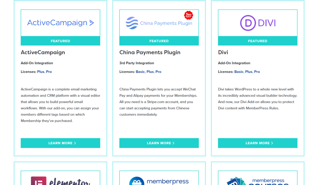 MemberPress Integrations