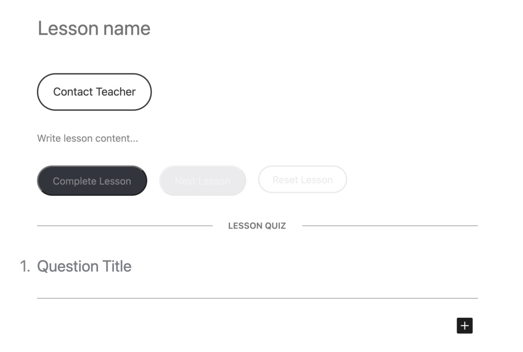 create quiz with a LMS plugin