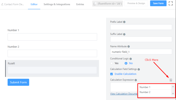 Numeric Calculation In Fluent Forms - Wp Manage Ninja