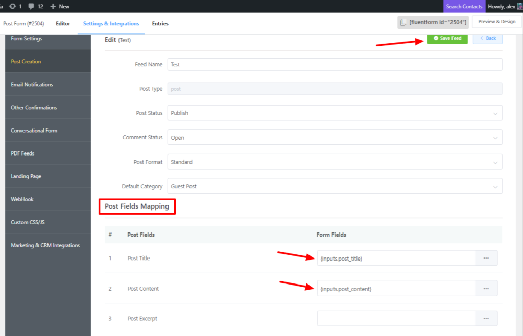 Mapping Meta Fields with Meta Keys in Fluent Forms - WP Manage Ninja