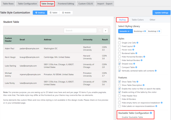 How to Create Stackable Tables in WordPress | A Precise Guide