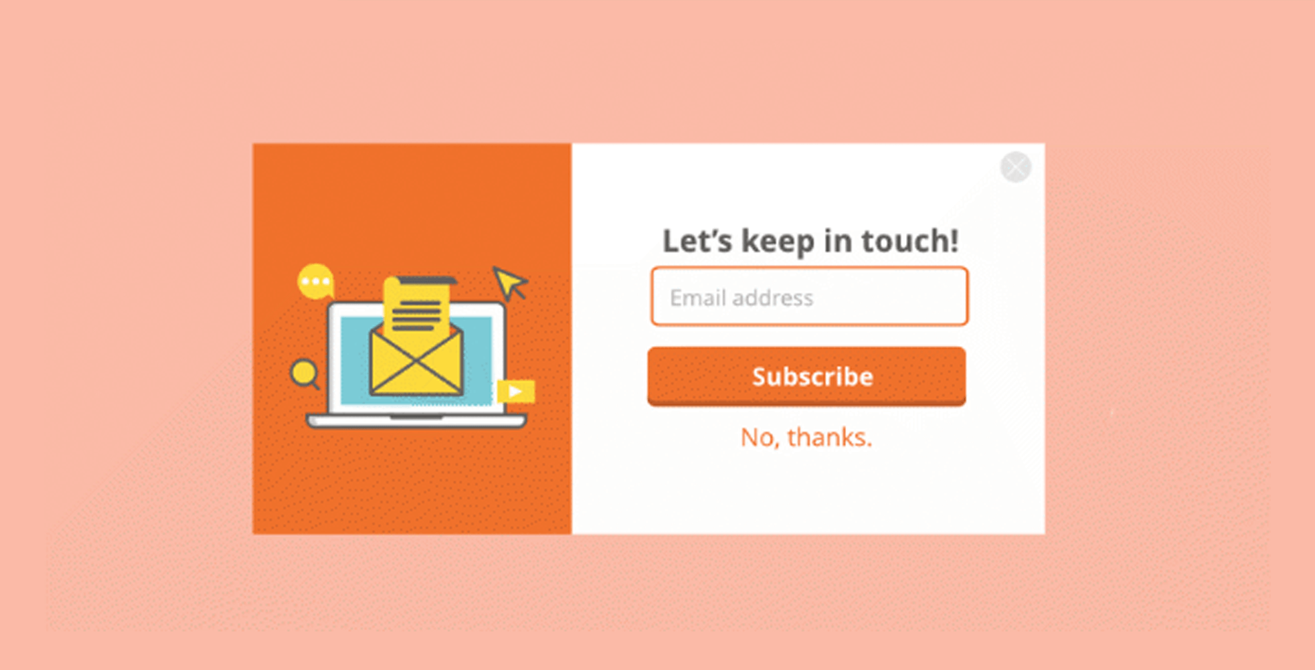 Подписка wordpress. Subscribe form. Keep in Touch email.