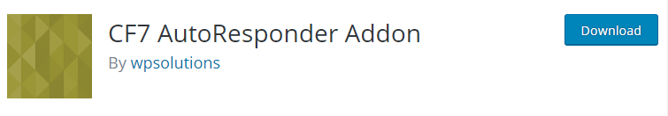 CF7 AutoResponder addon
