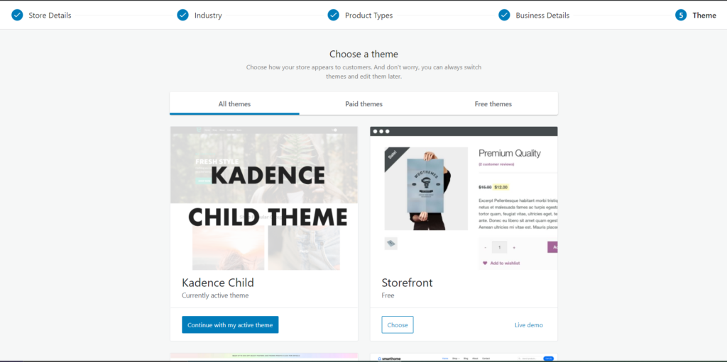 WooCommerce theme