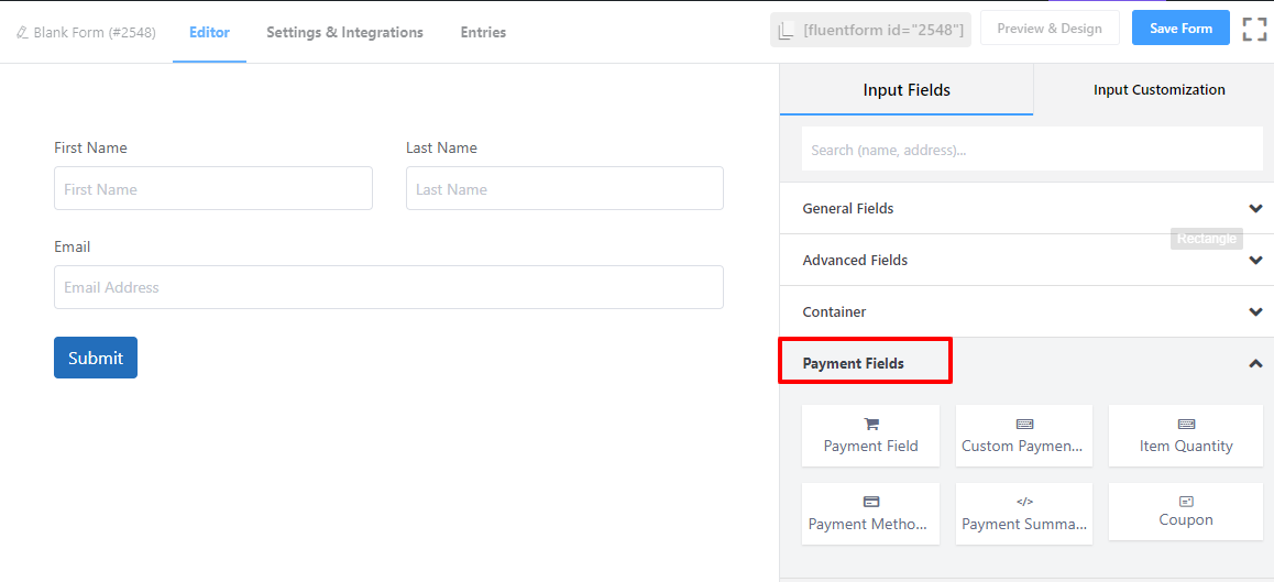 Accept Simple Payments With Fluent Forms - Wp Manage Ninja