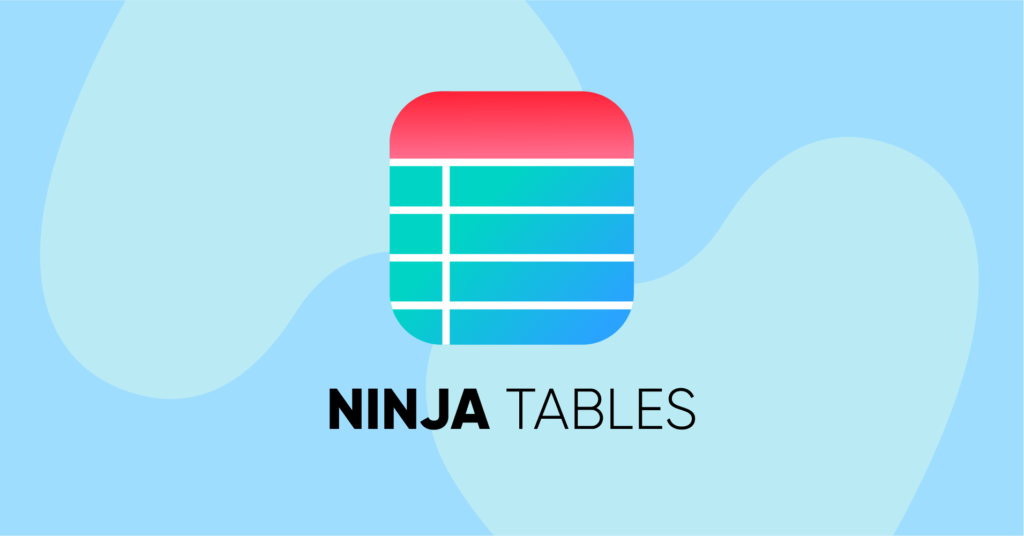 How to use Ninja Tables for online data tables