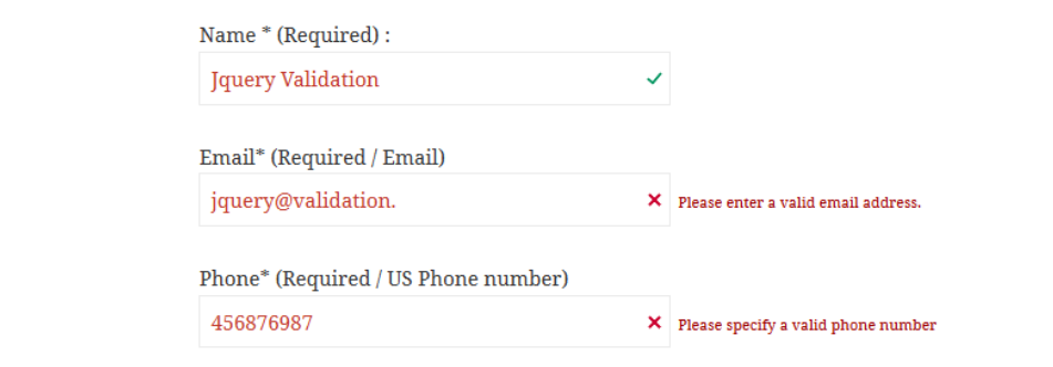 Jquery Validation For Contact Form 7