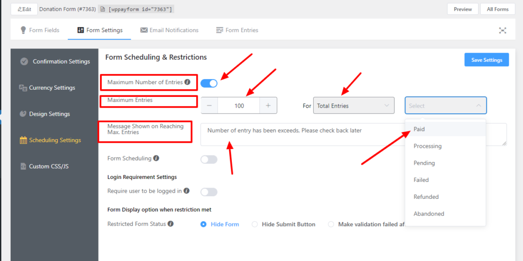 form-scheduling