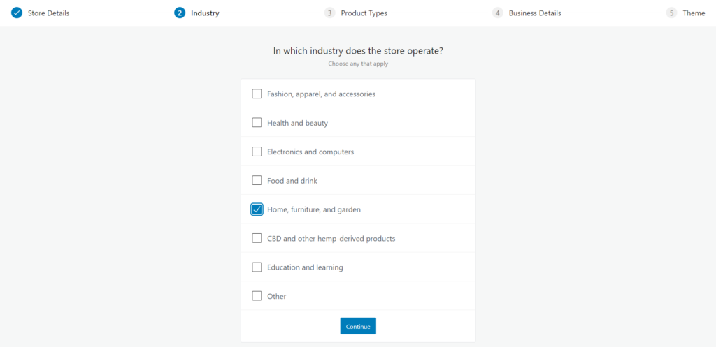 choose WooCommerce industry