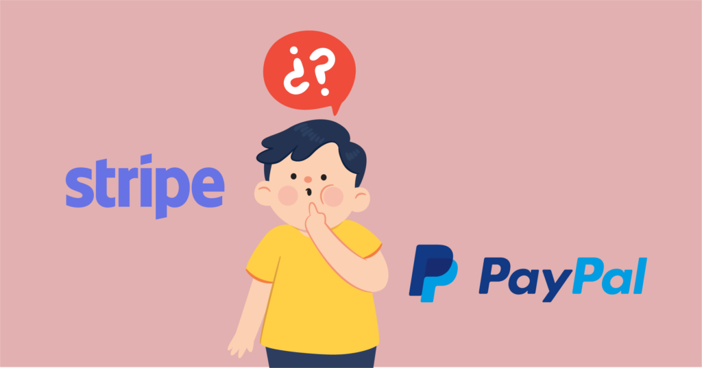 Stripe and PayPal are different