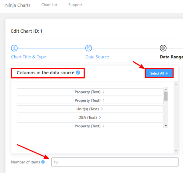How to use Data Range picker with Ninja Charts - WP Manage Ninja