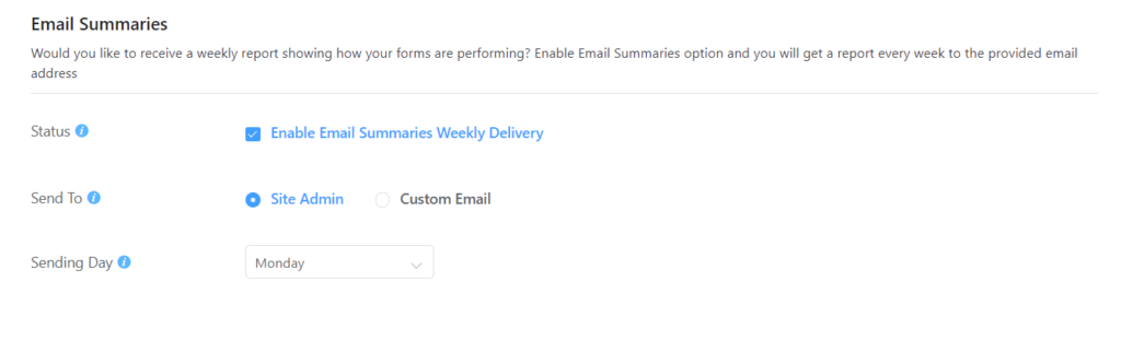 Email Summary Notification - Fluent Forms