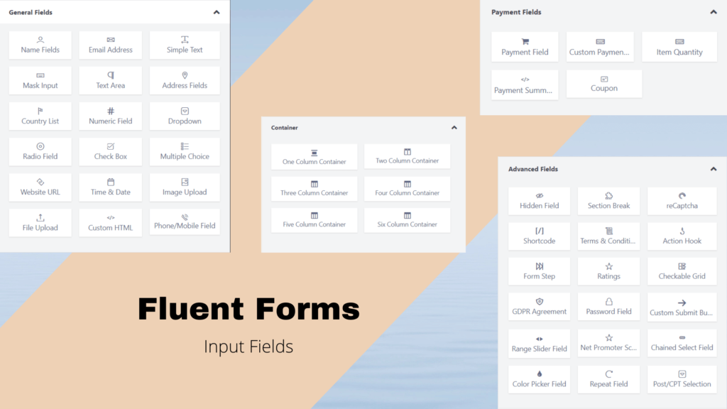 Fluent Forms input fields - Contact Form 7 vs Fluent Forms