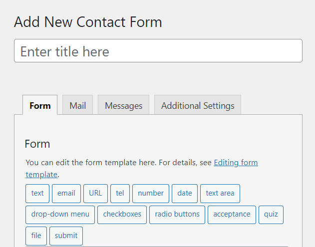 Contact Form 7 input fields -Contact Form 7 vs Fluent Forms