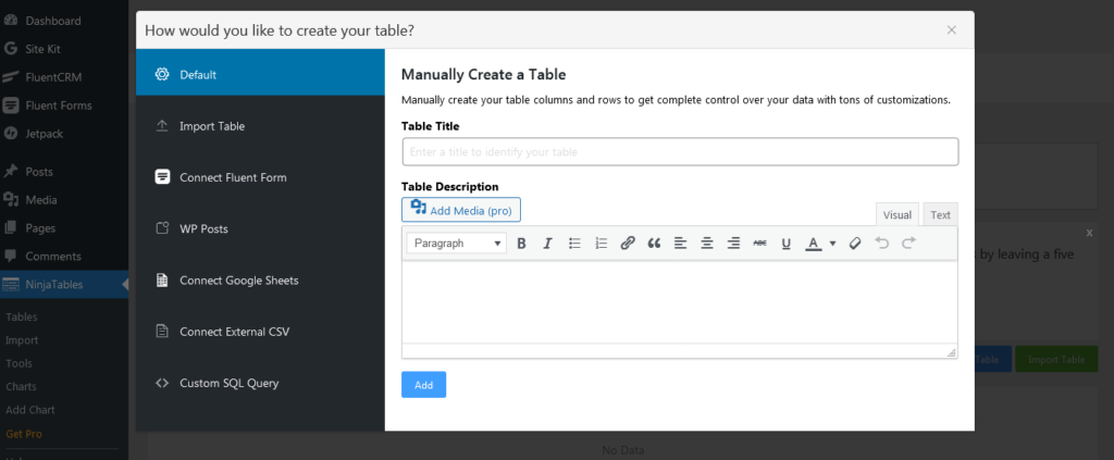 comparison table ninja tables wpmanageninja