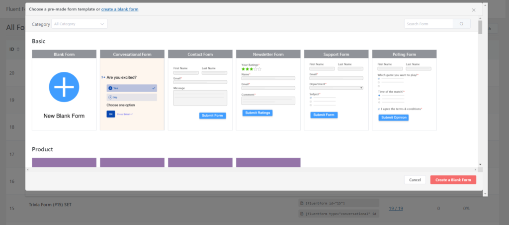 create WordPress forms - Fluent Forms