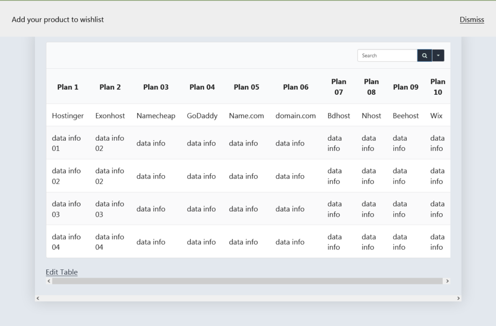 comparison table ninja tables wpmanageninja