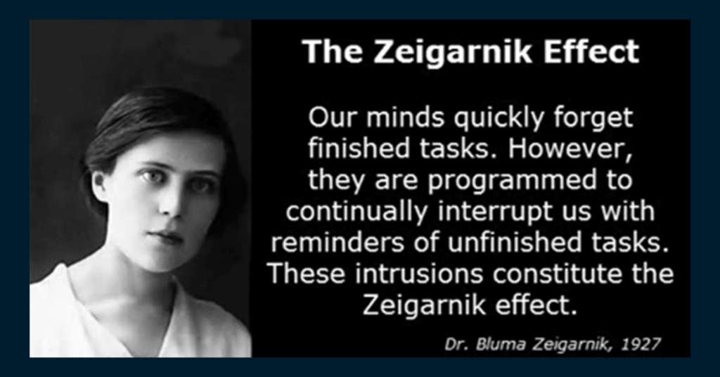 the zeigarnik effect - WPManageNinja