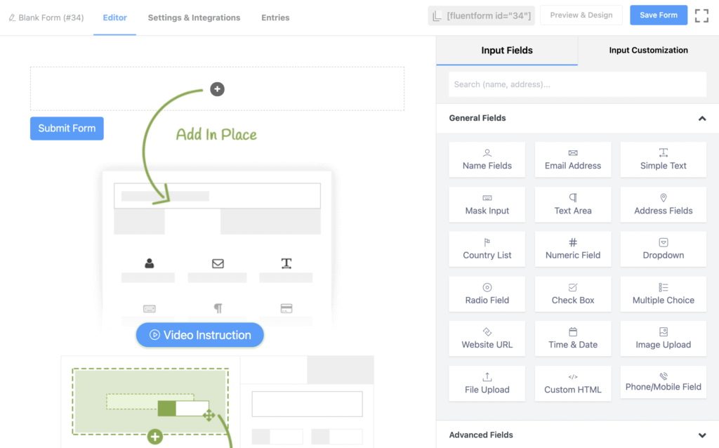 Fluent Forms dashboard