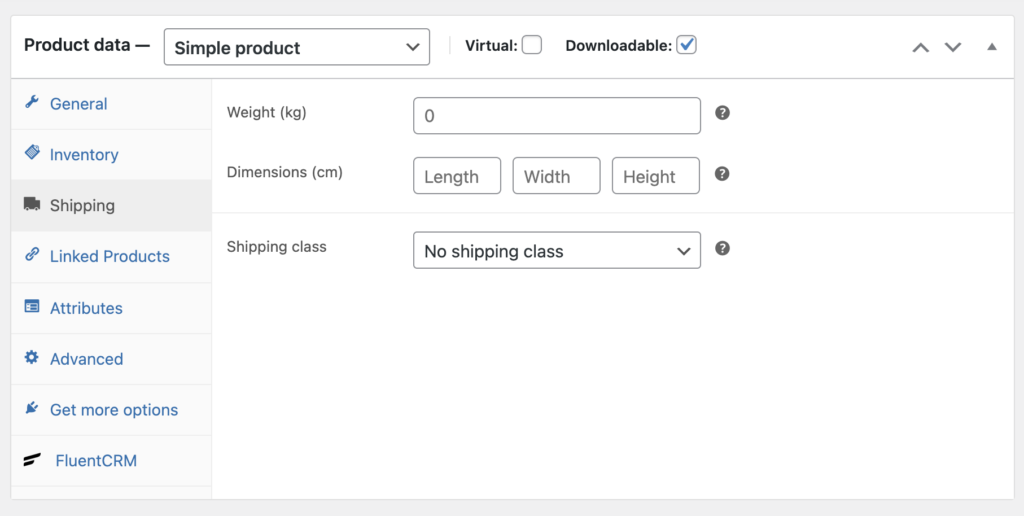 Shipping option under product info