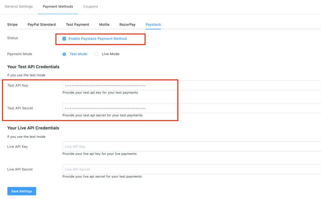 Configure paystack in WordPress- Fluent Forms