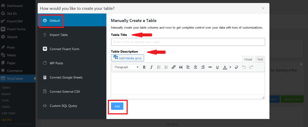 best wordpress table plugin ninja tables pro