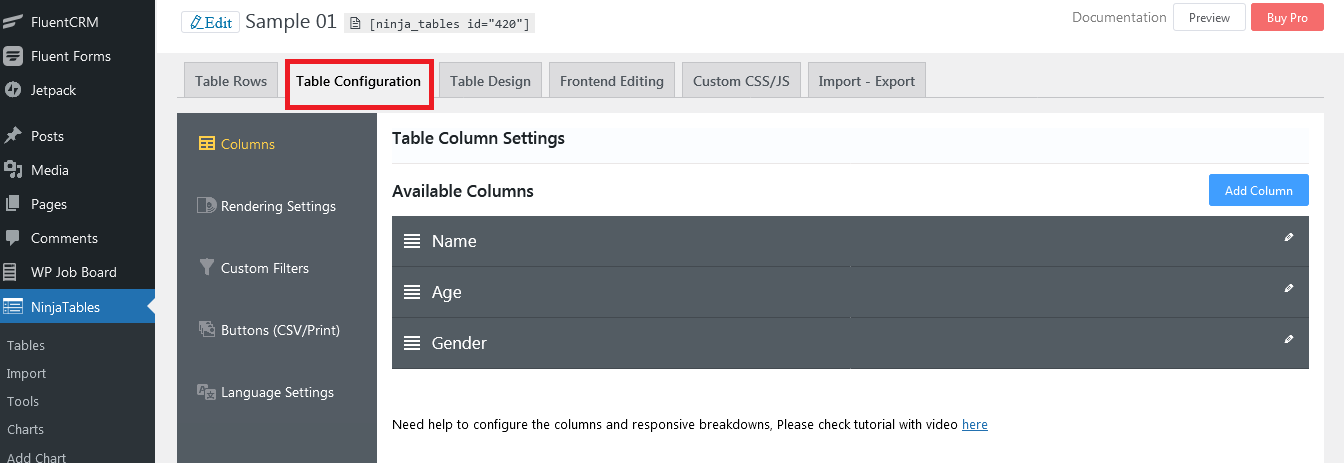 Beginner's Guide To a WordPress Table Builder Plugin | Ninja Tables